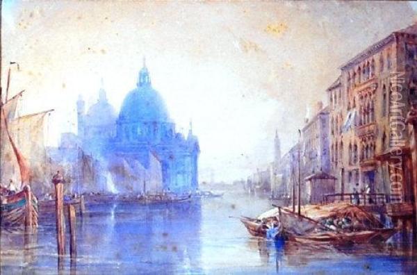 Thedomes Of St Marks Oil Painting - William Wyld
