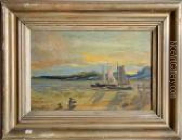 Title: Sails In Cuba Oil Painting - Louis Michel Eilshemius