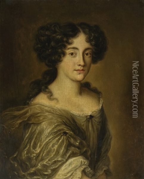Portrait Of Hortense Mancini, Duchess Mazarin (1646-1699) Oil Painting - Jakob Ferdinand Voet