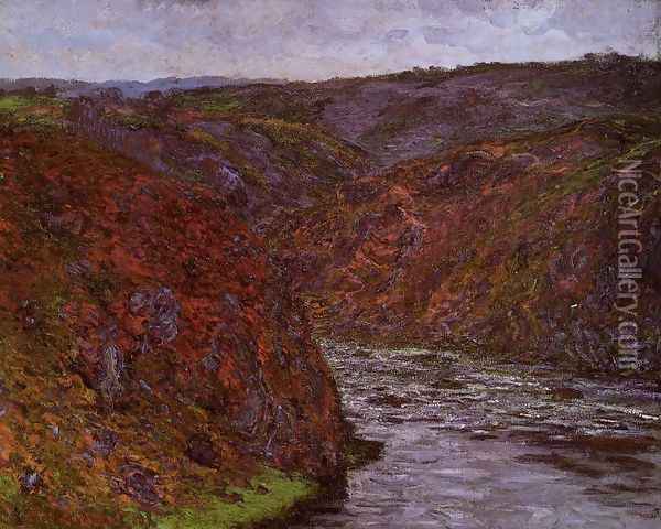 Valley of the Creuse, Grey Sky Oil Painting - Claude Oscar Monet