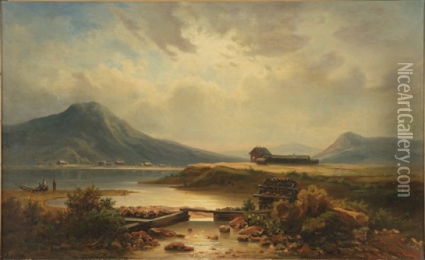Tenojoki Oil Painting - Johan Knutson