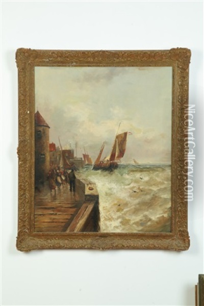 Marinescape Oil Painting - Bartholomeus Johannes Van Hove