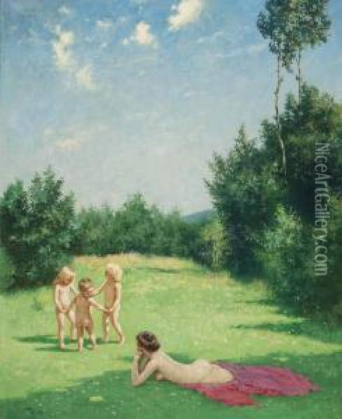 Summertime Oil Painting - William Witting