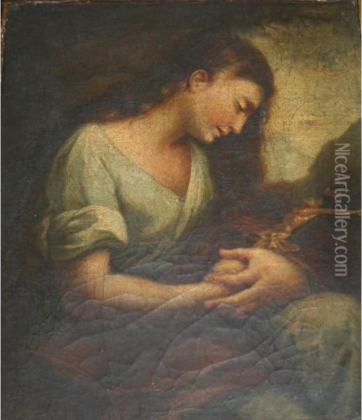 The Penitent Magdalene Oil Painting - Stefano Danedi