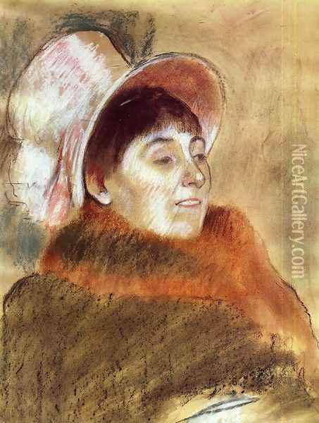 Madame Deitz-Monin Oil Painting - Edgar Degas