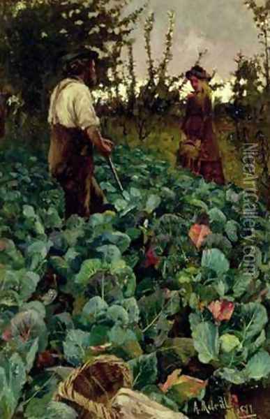 Cabbage Garden 1877 Oil Painting - Arthur Melville