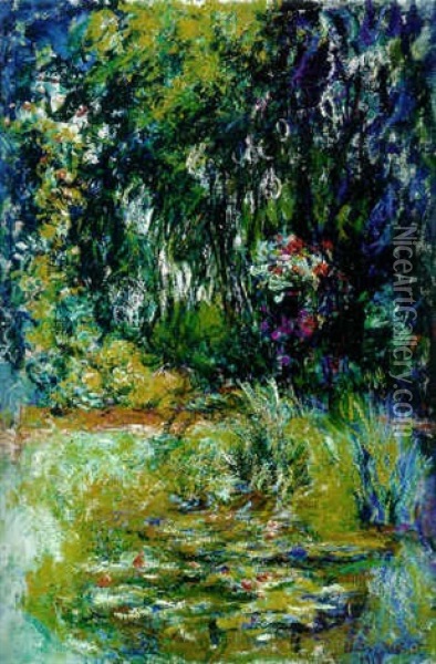 Coin Du Bassin Aux Nympheas Oil Painting - Claude Monet
