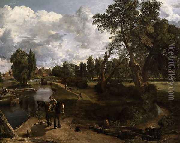 Flatford Mill 1817 Oil Painting - John Constable