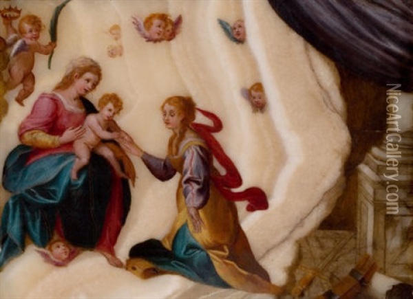 The Mystical Marriage Of Saint Catherine Oil Painting - Antonio Tempesta