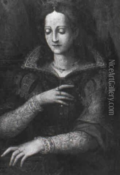 Ritratto Di Regina Oil Painting - Alessandro di Cristofano Allori