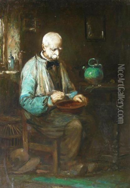 Breakfast, Bruges Oil Painting - Flora MacDonald Reid