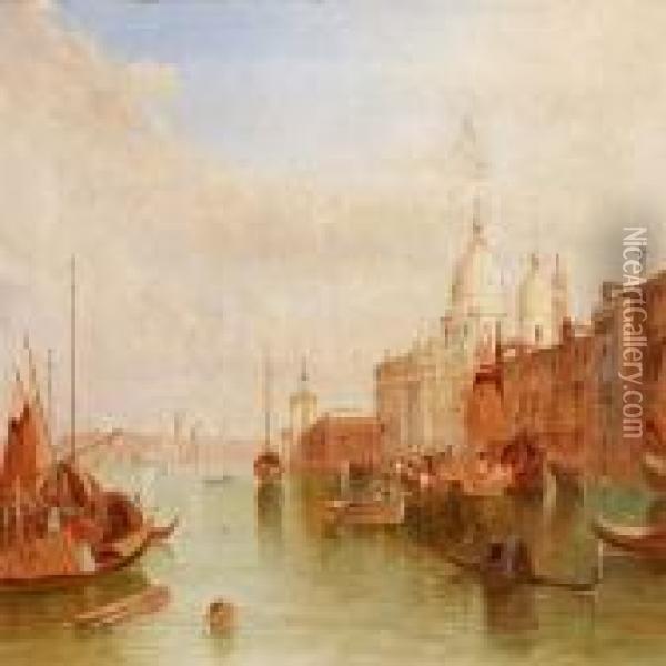 Santa Maria Dellasalute, Venice Oil Painting - Alfred Pollentine