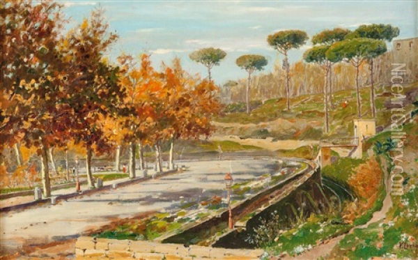 Il Parco Oil Painting - Vincenzo Loria