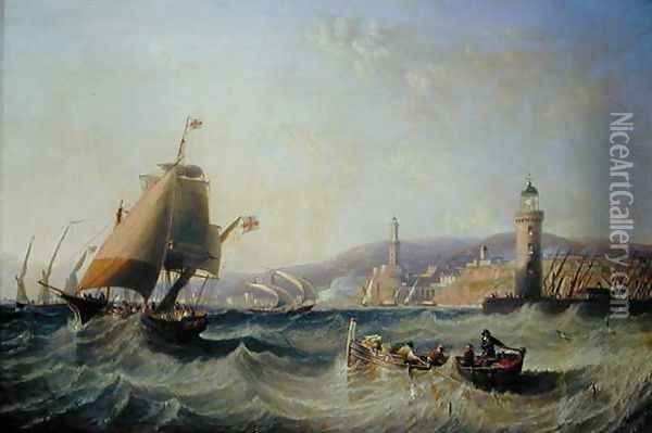 Genoa, 1862 Oil Painting - James Wilson Carmichael