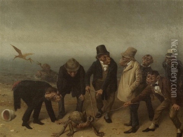 The Discovery Of Adam Oil Painting - William Holbrook Beard
