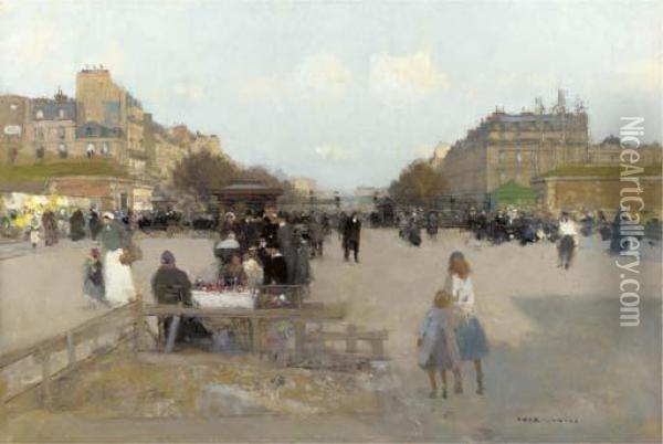 La Porte Des Ternes, Paris Oil Painting - Luigi Loir