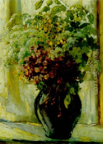 Blumenstraus Oil Painting - Rela Hoenigsmann