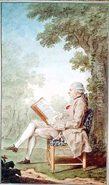 Monsieur Henri Charles de Longueil Oil Painting - Louis Carrogis Carmontelle