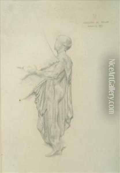 Parthenon Sculpture Sketch Oil Painting - Walter Crane