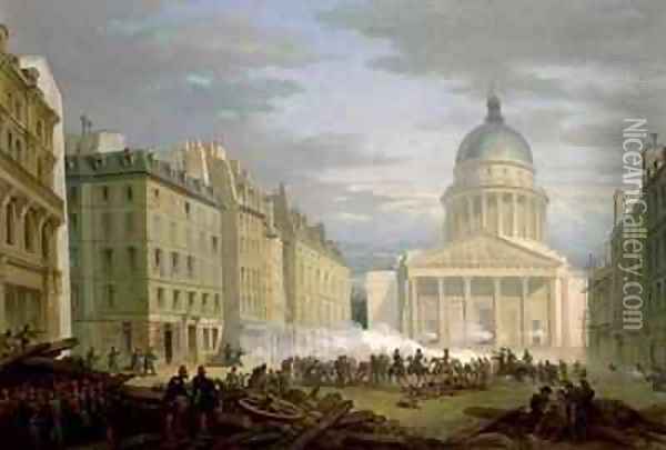 Siege of the Pantheon Oil Painting - Nicolas Edward Gabe