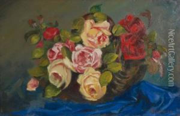 Flores Oil Painting - Aurelio Tolosa Y Alsina