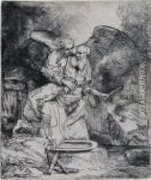 Abrahams Opfer Oil Painting - Rembrandt Van Rijn