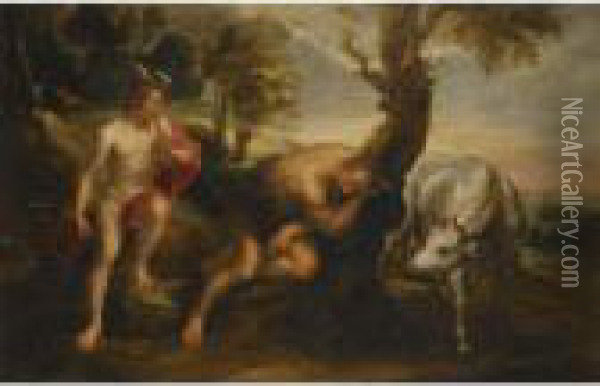 Mercury And Argus Oil Painting - Peter Paul Rubens