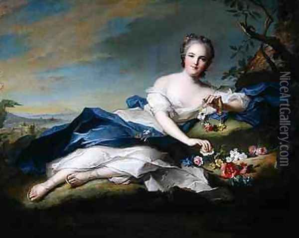 Portrait of Henriette de France 1742 Oil Painting - Jean-Marc Nattier