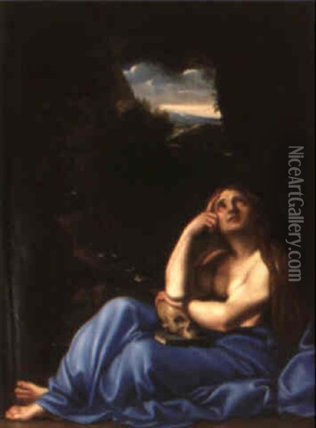 The Penitent Magdalene Oil Painting - Annibale Carracci
