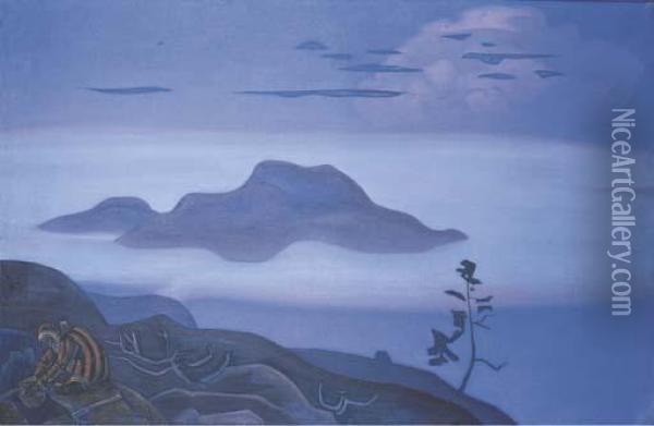 The Treasure Oil Painting - Nicolaj Konstantinov Roerich