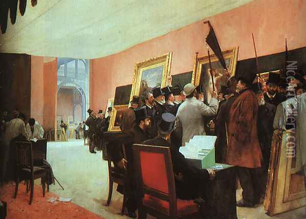 A Painting Jury 1885 Oil Painting - Henri Gervex