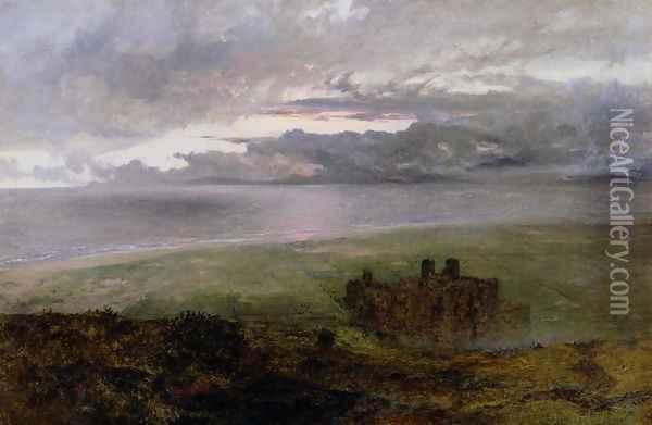 Harlech Castle 2 Oil Painting - Alfred William Hunt