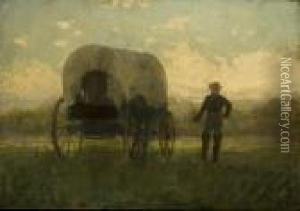 The Supply Wagon And Driver Oil Painting - Winslow Homer