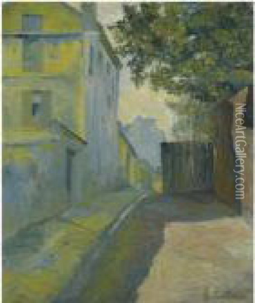 Rue Du Mont-cenis, Montmartre Oil Painting - Gustave Caillebotte