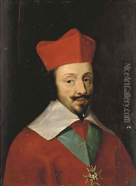 Portrait of Cardinal Richelieu Oil Painting - Jakob Ferdinand Voet