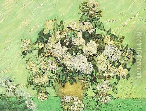 Vase With Roses Oil Painting - Vincent Van Gogh