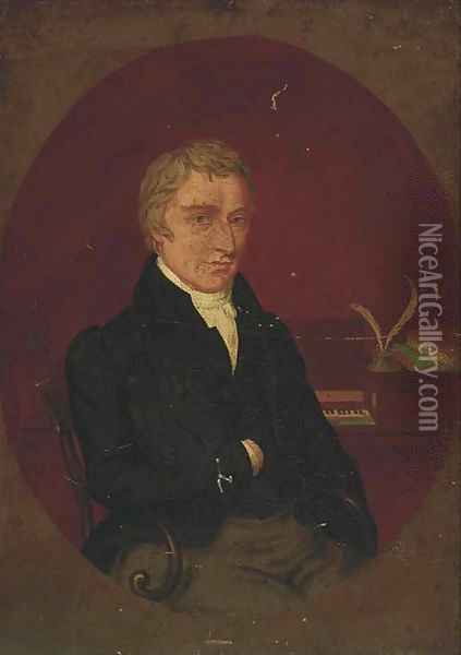 Portrait of Stephen Francis Rimbault (1773-1837) Oil Painting - Joshua Stanesby