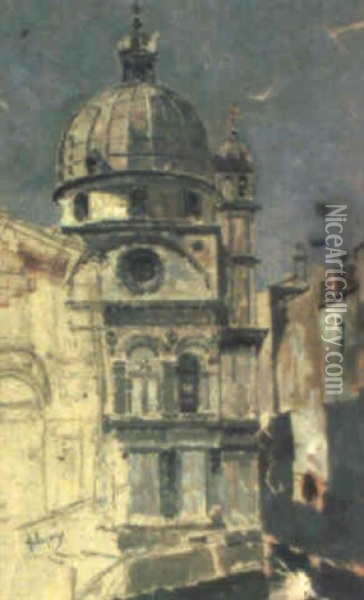 Venecia Oil Painting - Antonio Maria de Reyna Manescau