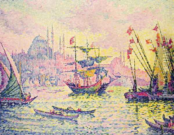 View of Constantinople, 1907 Oil Painting - Paul Signac