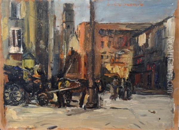 La Carrozzella Oil Painting - Luigi Crisconio
