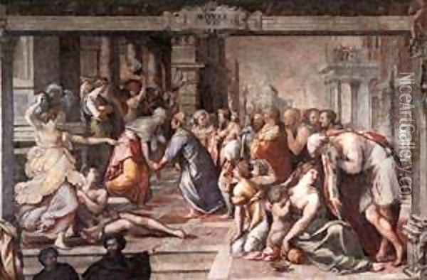 The Visitation 1538 Oil Painting - Gabor Melegh