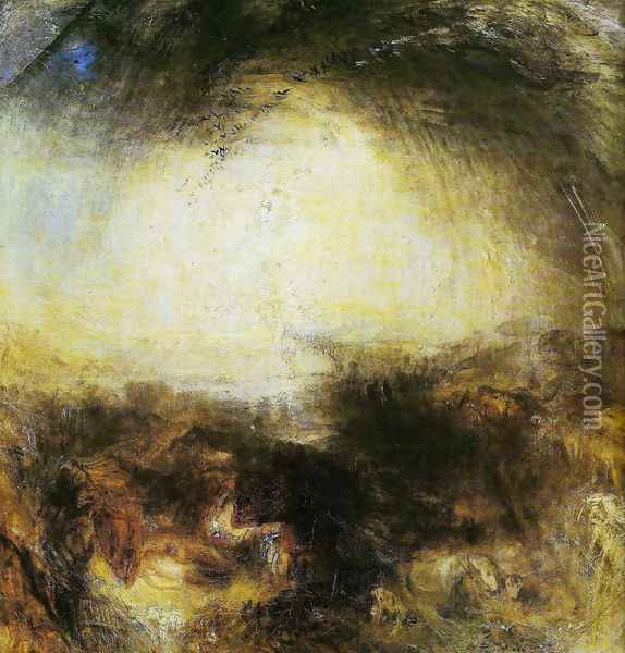 Shade and Darkness Oil Painting - Joseph Mallord William Turner