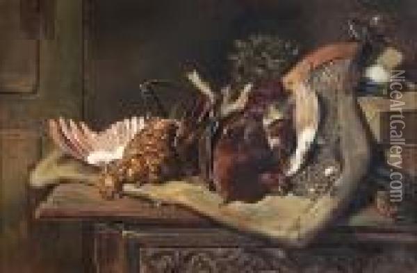 Two Grouse - The Day's Bag Oil Painting - William Arnold Woodhouse