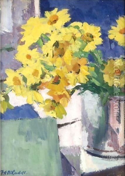 Corn Marigolds Oil Painting - Francis Campbell Boileau Cadell