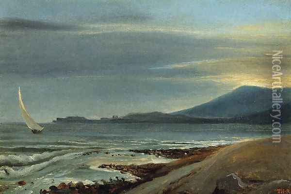 Seascape Oil Painting - Etienne-Pierre Theodore Rousseau