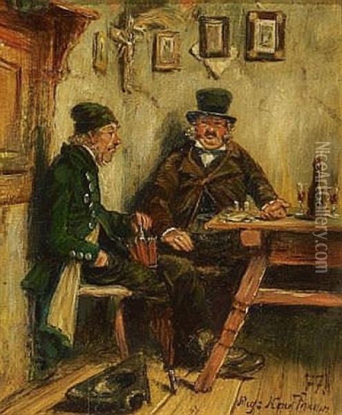 Der Handel Oil Painting - Hugo Wilhelm Kauffmann