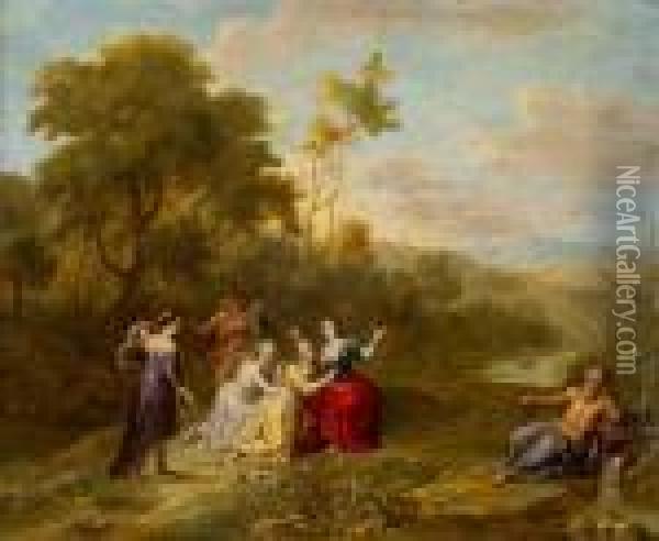Eurydice Et Les Nymphes Oil Painting - Abraham Willemsens