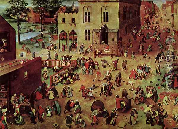 Children's Games 1559-60 Oil Painting - Pieter the Elder Bruegel