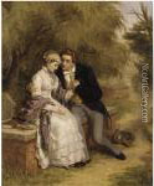 The Lover's Seat Oil Painting - William Powell Frith