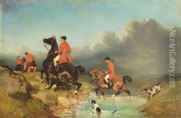 Chasse A Courre Oil Painting - Pierre Rousseau